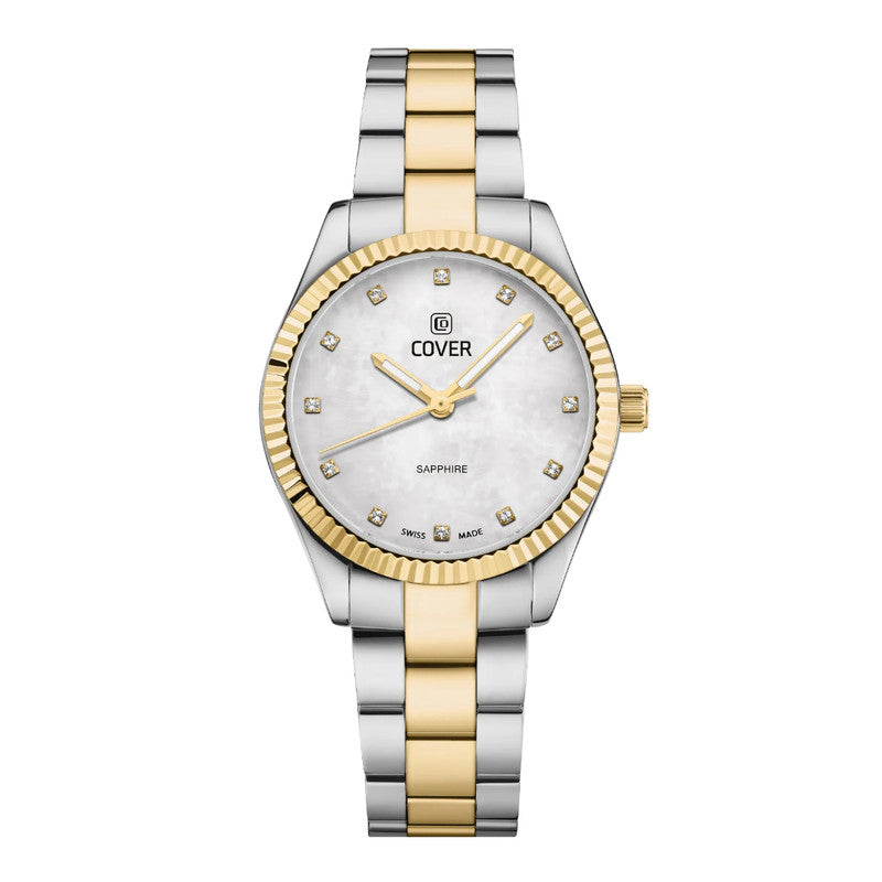 COVER Valentina Mini White Pearl, Bicolor Stainless Steel Women’s Watch