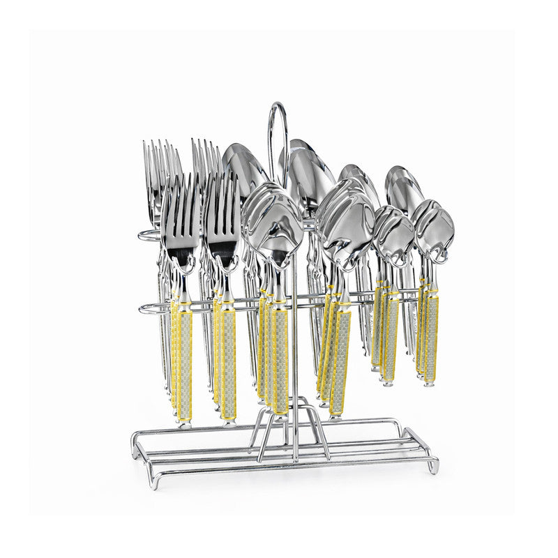 Stainless Steel Cutlery Set 36 Pieces – Gold Finish
