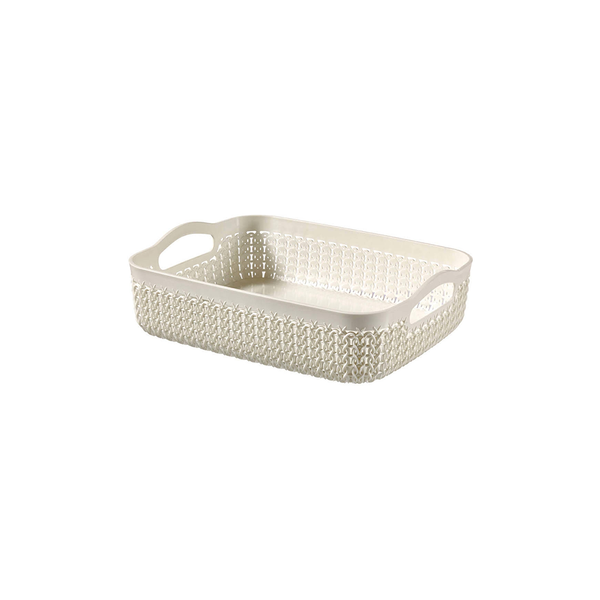 Curver Knit Basket A5 White | 00771-X64-00 | Laundry & Cleaning | Laundry & Cleaning, Plastic wear |Image 1