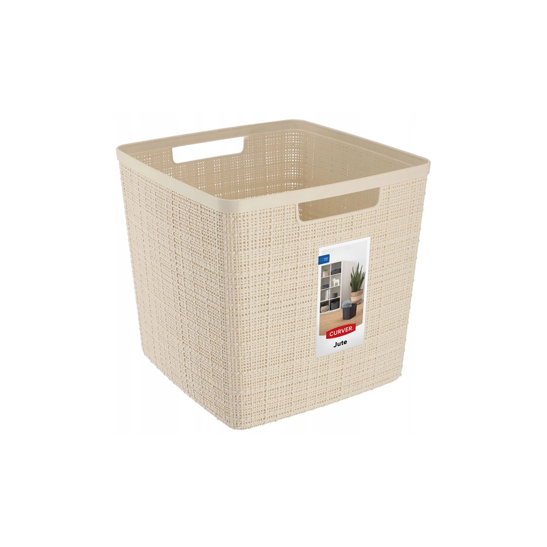 Curver Jute 11 Cube White | 01906-885-00 | Laundry & Cleaning | Laundry & Cleaning, Plastic wear |Image 1