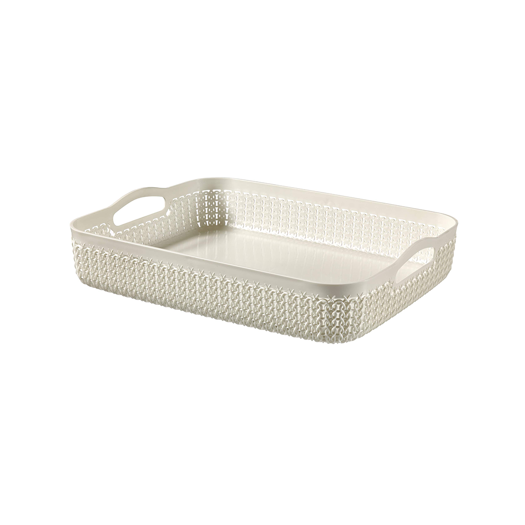 Curver Knit Basket A4 White | 00778-X64-00 | Laundry & Cleaning | Laundry & Cleaning, Plastic wear |Image 1
