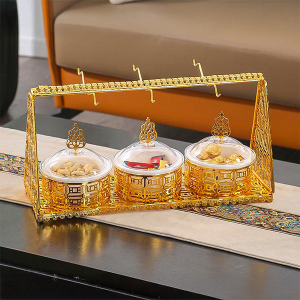 Jiangmen 43x17x22Cm 3 Bowls Serving Set