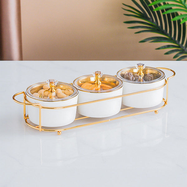Jiangmen 32.5x9.5x4.5 Cm 3 Bowls Serving Set