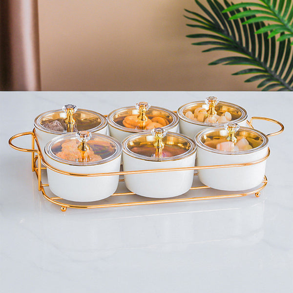 Jiangmen 27.5x19x4.5Cm 6 Bowls Serving Set