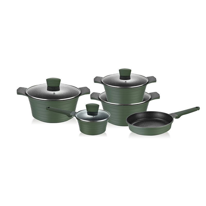 Eco Home Aluminium Cookware 9 Pcs Set