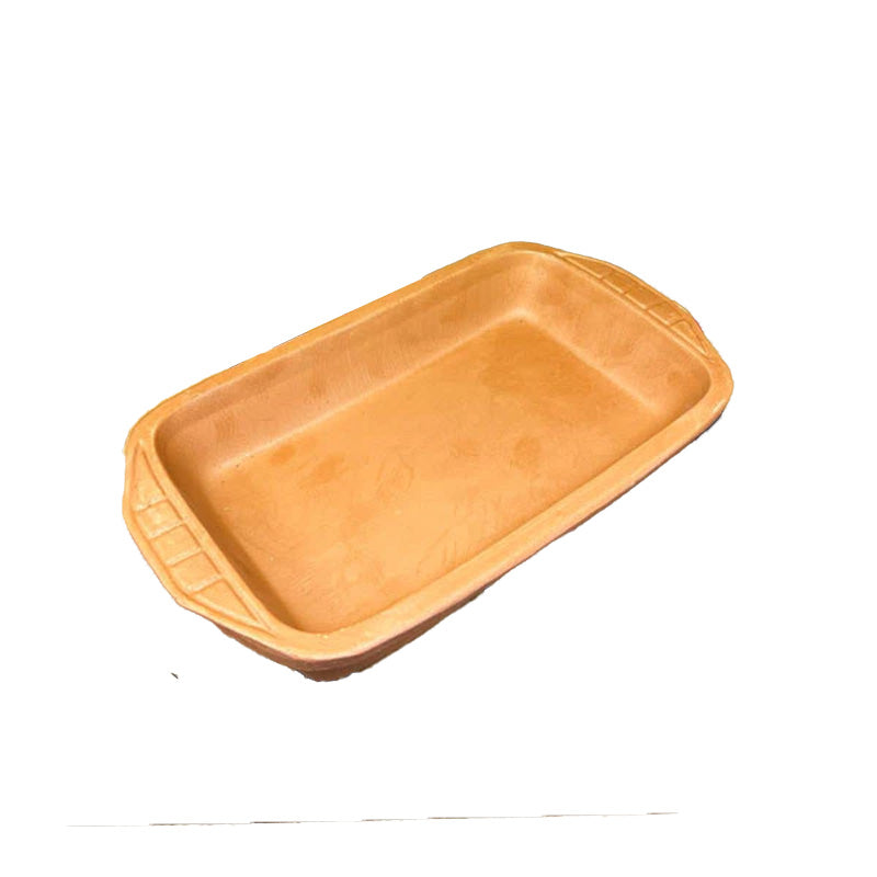 Elizi Clay Rectangular Oven Trays – 2 Pieces, Unglazed Elizi Clay Rectangular Oven Trays – 2 Pieces, Unglazed