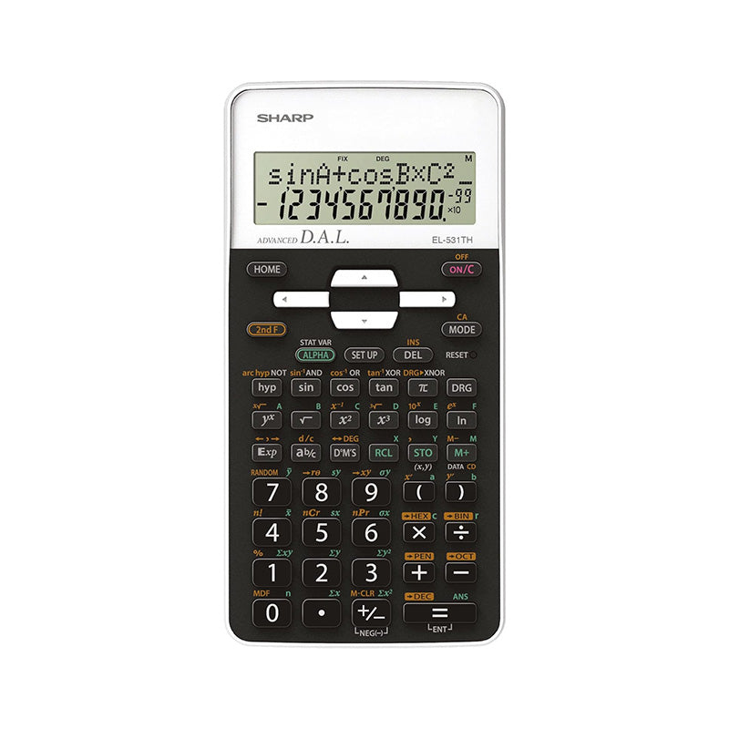 SHARP Scientific Calculator-EL-531TH-WH