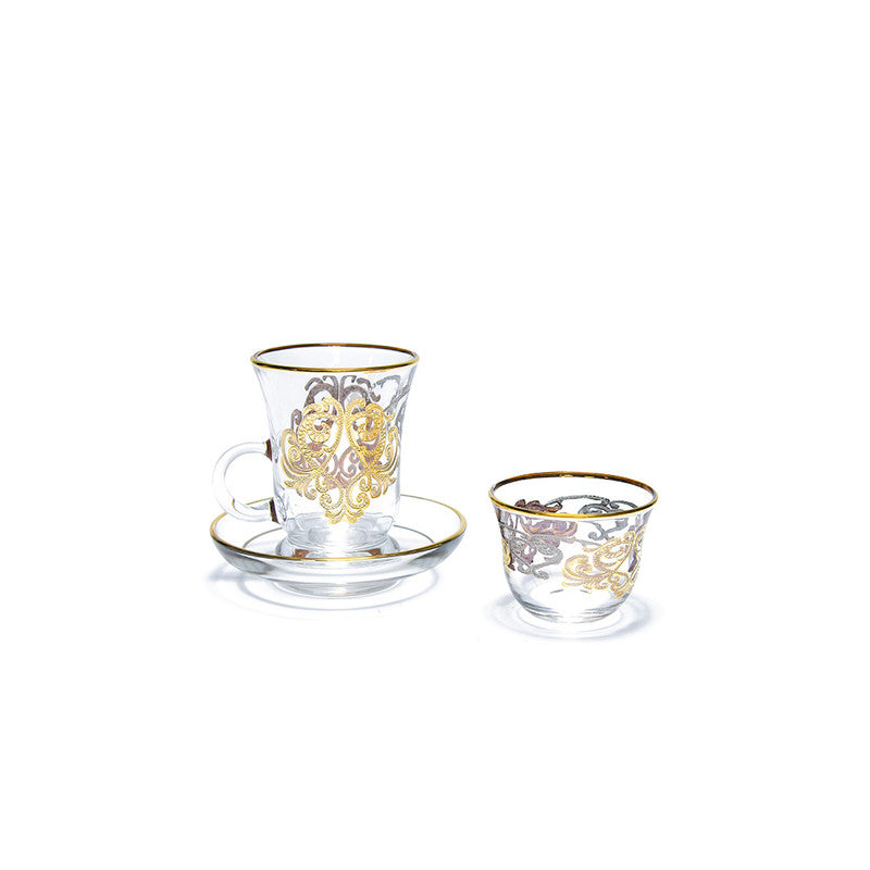 Enes Cam 18 Piece Tea & Coffee Set Enes Cam 18 Piece Tea & Coffee Set