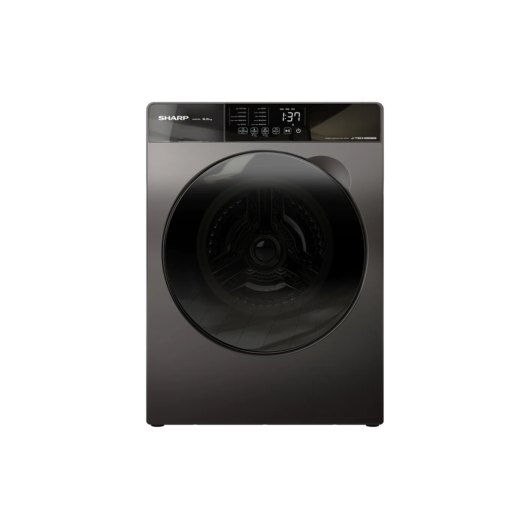 Sharp 9.5 Kg Front Load Washing Machine | ES-FS954KJZ-G | Home Appliances | Front Load, Home Appliances, Major Appliances, Washing Machines |Image 1