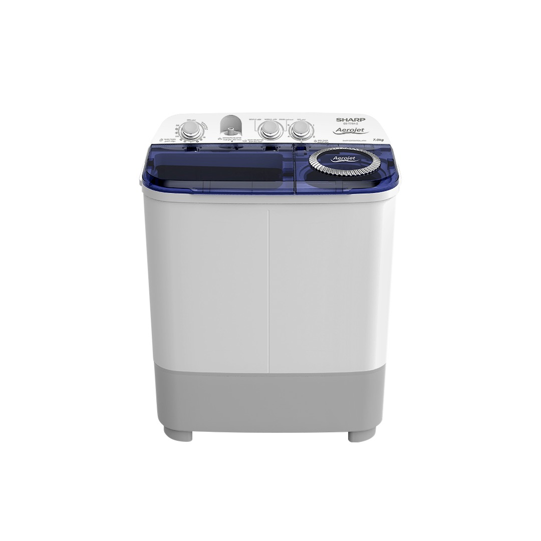 Sharp 7 Kg Twin Tub Top Load Washing Machine | ES-T75A-Z | Home Appliances, Major Appliances, Top Load, Washing Machines |Image 1