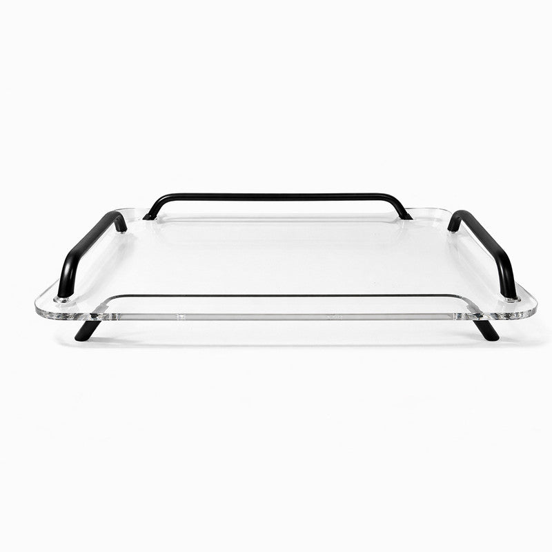 Acrylic Tray with Black Handles