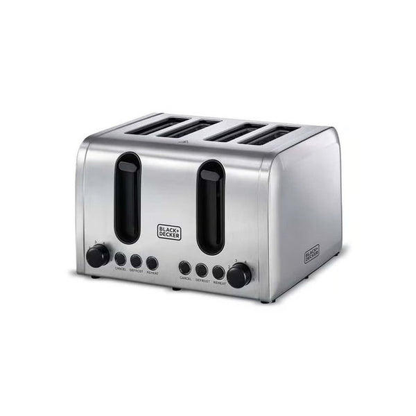 Black+Decker 2100 Watts 4 Slice Stainless Steel Toaster - ET444-B5 - Home Appliances,Small Appliances,Grills & Toasters - 1