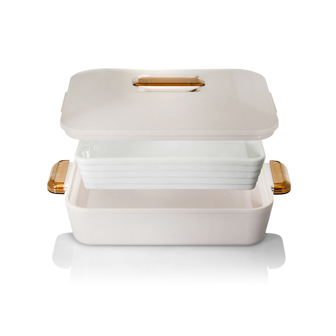 Enjoy Rectangular Insulated Server Colorado 2.8L - White/Amber