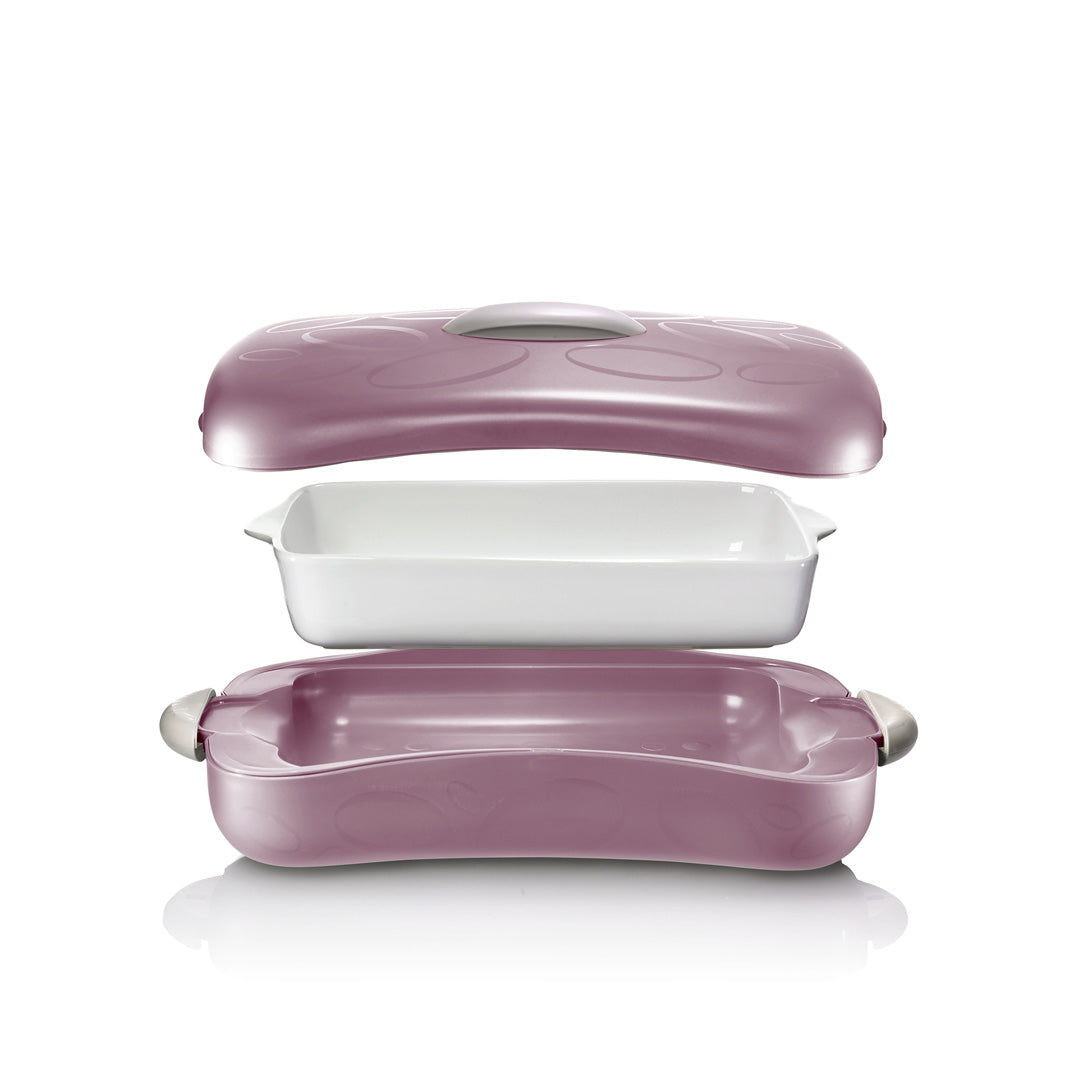 Enjoy Rectangular Insulated Server Tuttocaldo 2.5L - Purple Enjoy Rectangular Insulated Server Tuttocaldo 2.5L - Purple