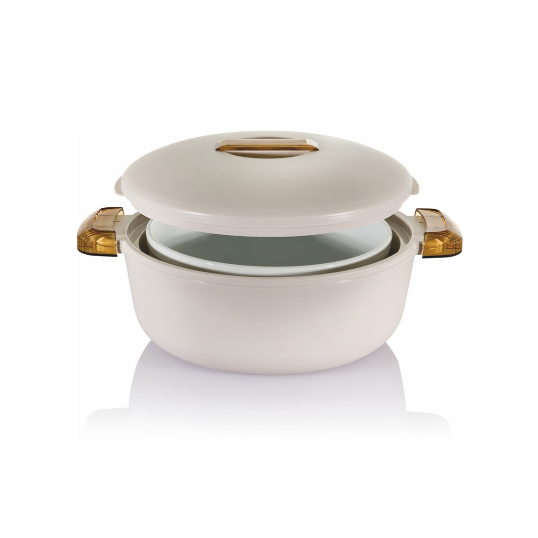 Enjoy Thermal Food Carrier Colorado 2.8L White/Amber Enjoy Thermal Food Carrier Colorado 2.8L White/Amber
