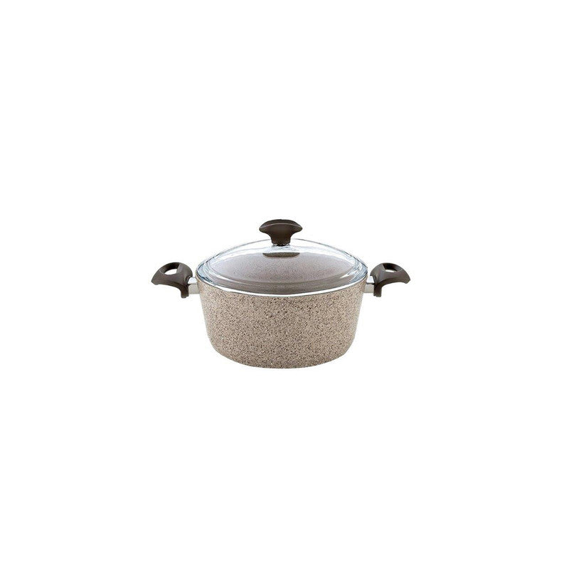 Falez 22 Cm Creamy Granite Casserole