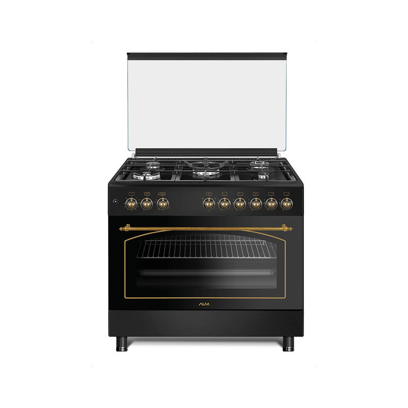 ALM Stylish Series 90x60 5 Burner Gas Cooker | F9S50GF-RBG | Home Appliances | Cookers, Gas Cooker, Home Appliances, Major Appliances, New Arrivals |Image 1