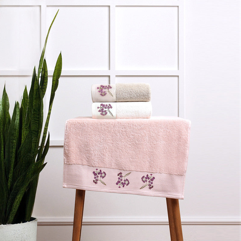 Gelin House Flower 100% Cotton Towel Set - Available In Multiple Colors