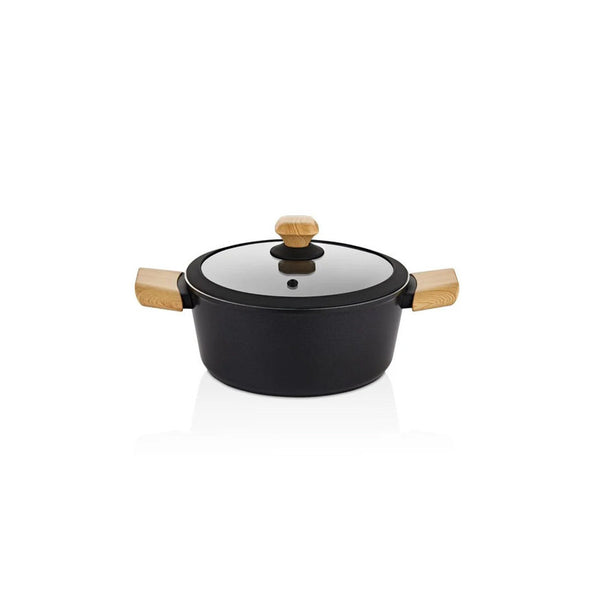 Falez Auris Crystal Black Shallow Casserole