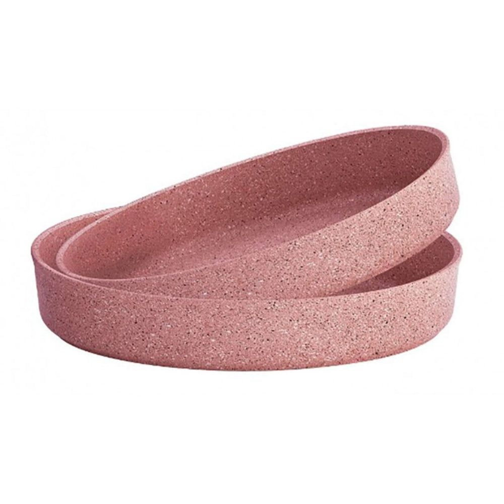 Falez Granite 2 Pieces Pink Tray Set | Cooking & Dining,Bakeware |  F37174