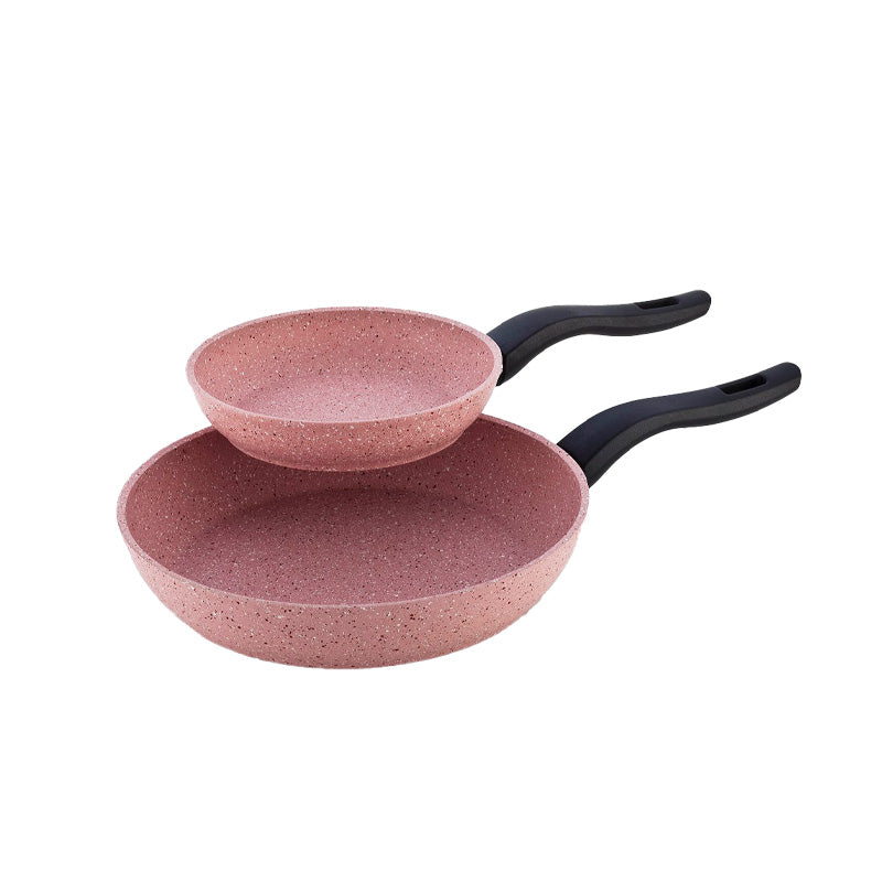 Falez Pink Granite Frypan Set 20+26 Cm Falez Pink Granite Frypan Set 20+26 Cm