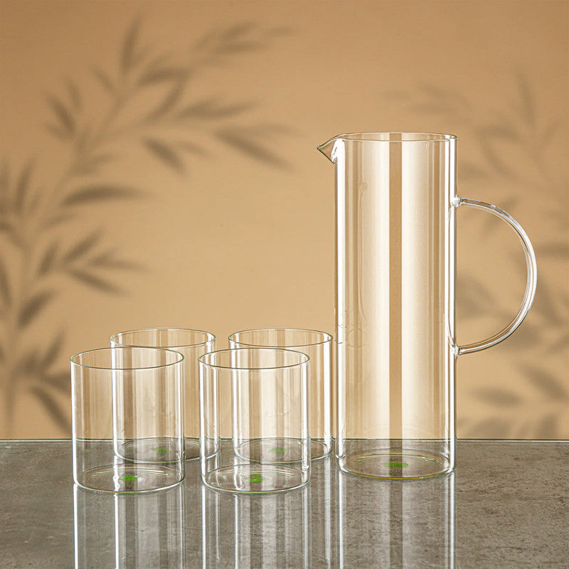 5-Piece Glass Water Set Clear