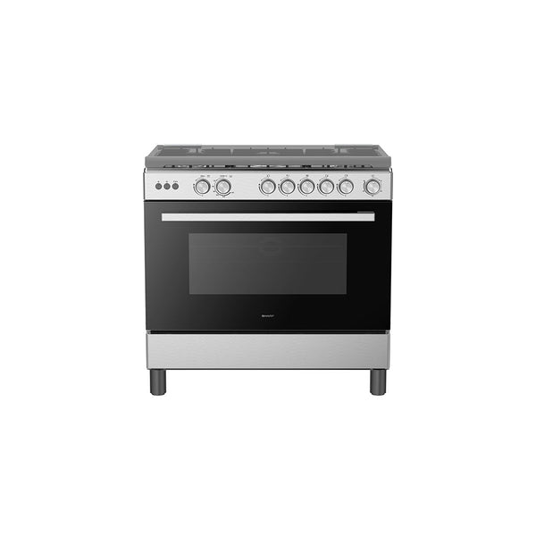 Sharp 90X60 5 Burners Stainless Steel Gas Cooker