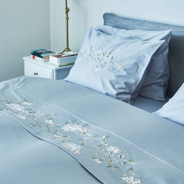 Heba 6 Pieces Duvet Set - Raisian Light Blue