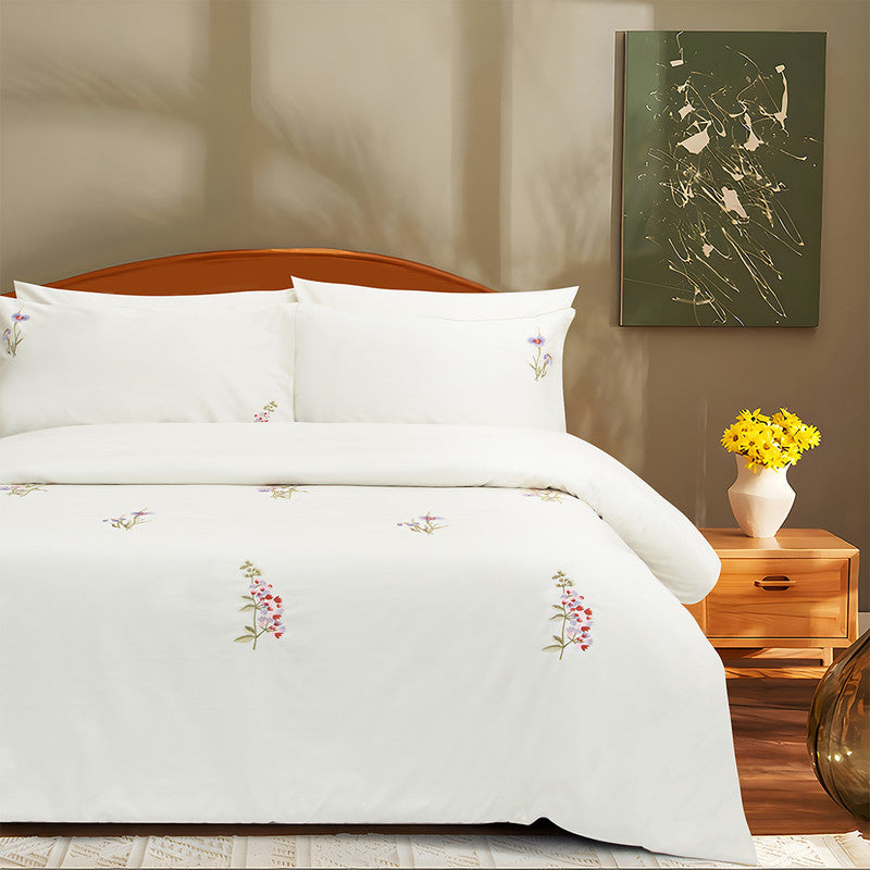 Heba 7 Pieces Duvet Set - Lila Cream