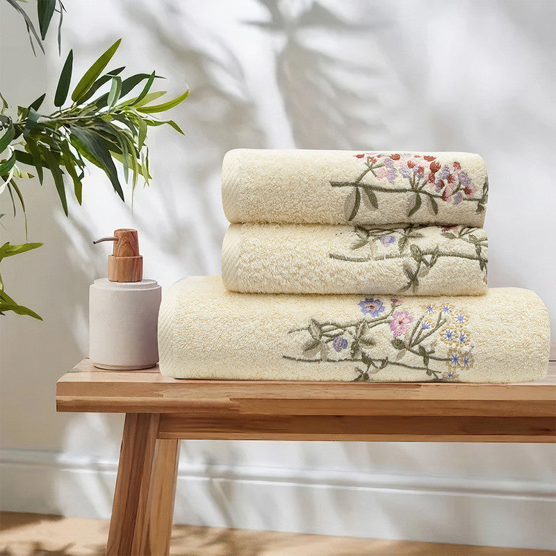 Heba 3 Pieces Towel Set - Margurit Cream