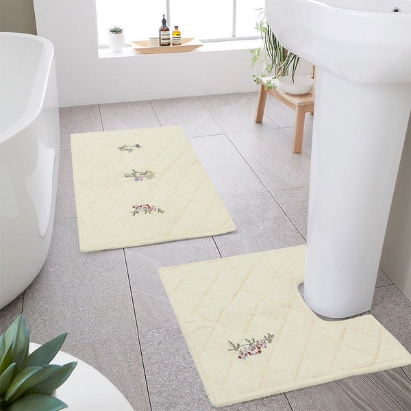 Heba 2 Pieces Bath Mat Set