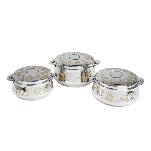 Aksharam Rihana Stainless Steel Hotpot 3 Pieces Set