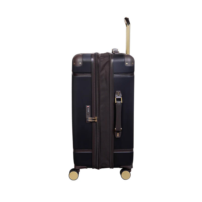 IT Luggage Lux-Lite 3 Piece Trolley Set - Black - Side View