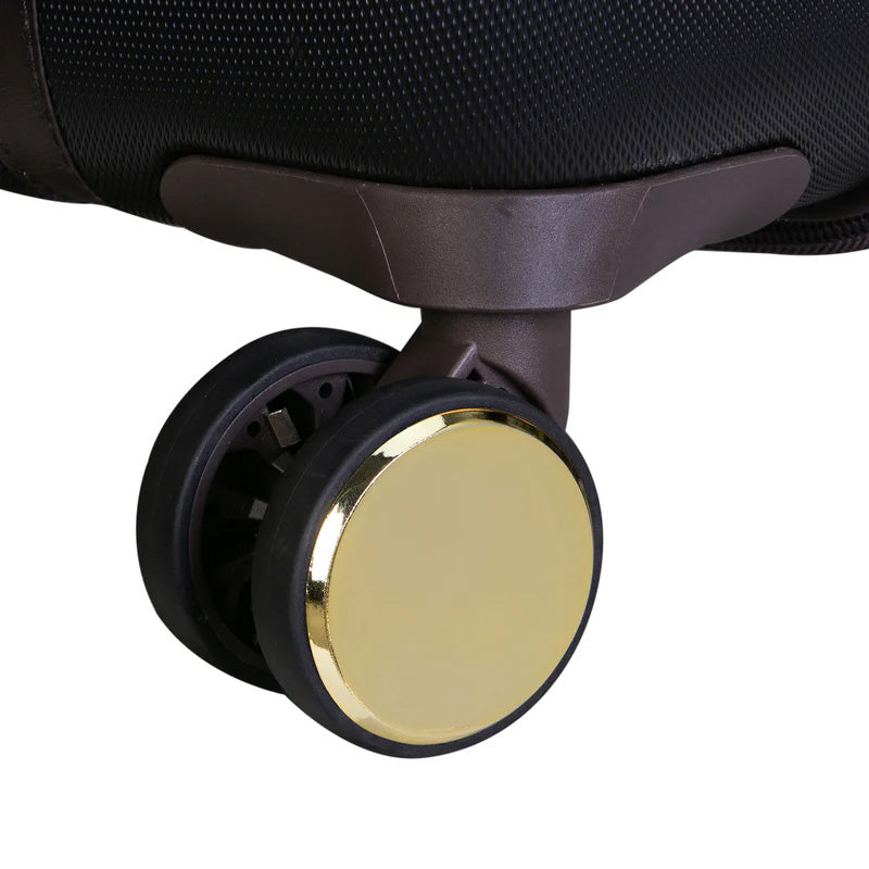 IT Luggage Lux-Lite 3 Piece Trolley Set - Black - Wheel Zoom in