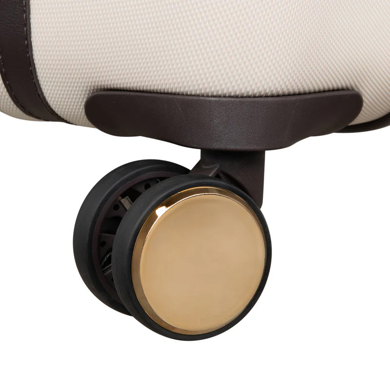 IT Luggage Lux-Lite 3 Piece Trolley Set - Cream  - Wheel Zoom in