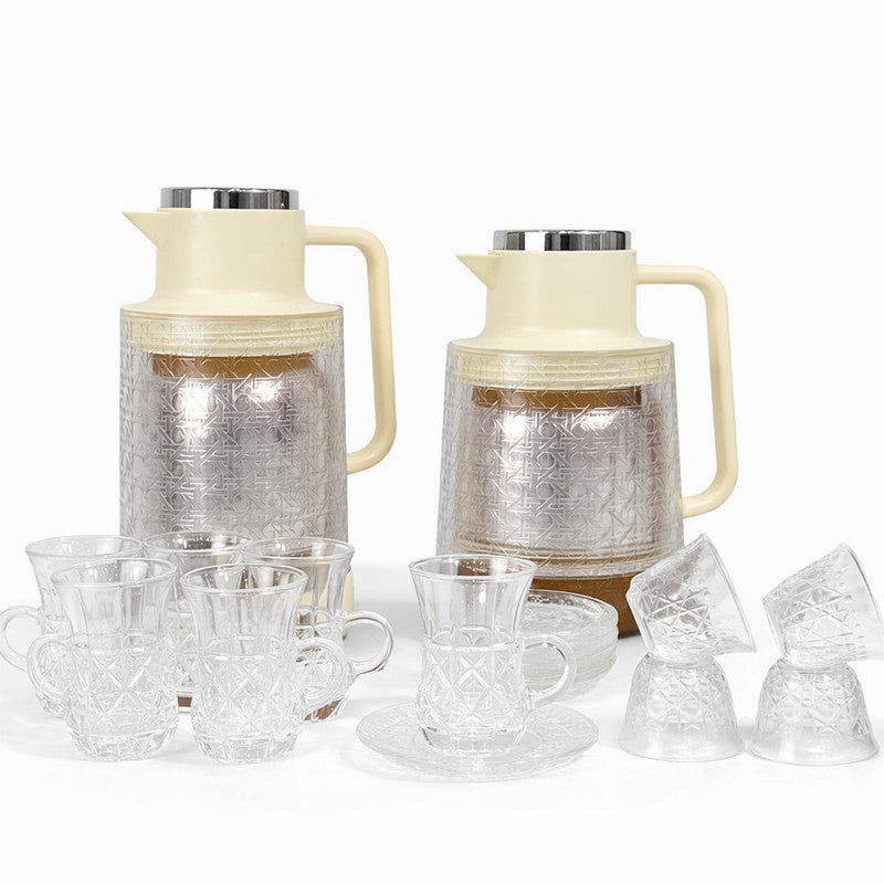 Red Cherry Vacuum Flask Set
