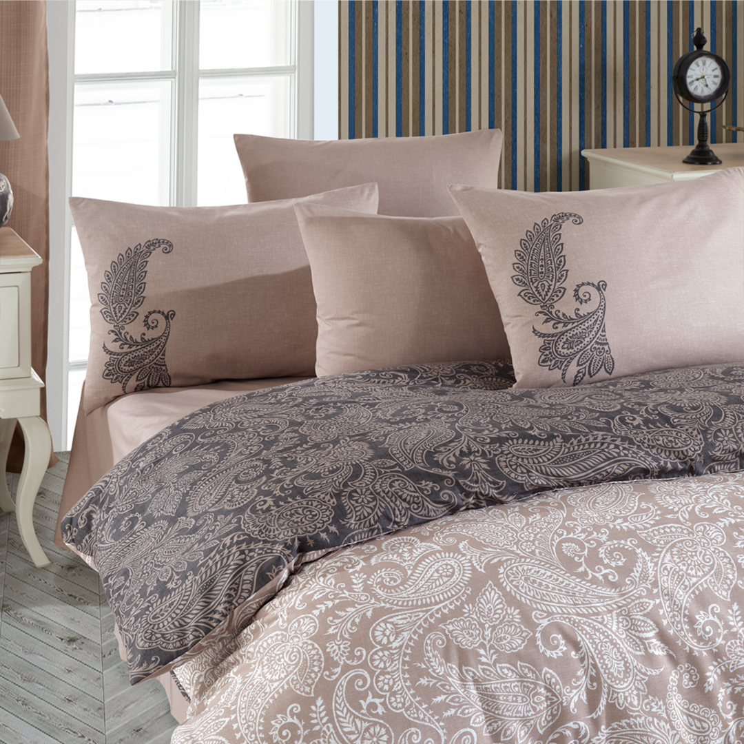 Ozanteks 6 Pieces Brown Comforter Set | LEONA | Home & Linen | Comforters, Home & Linen |Image 3
