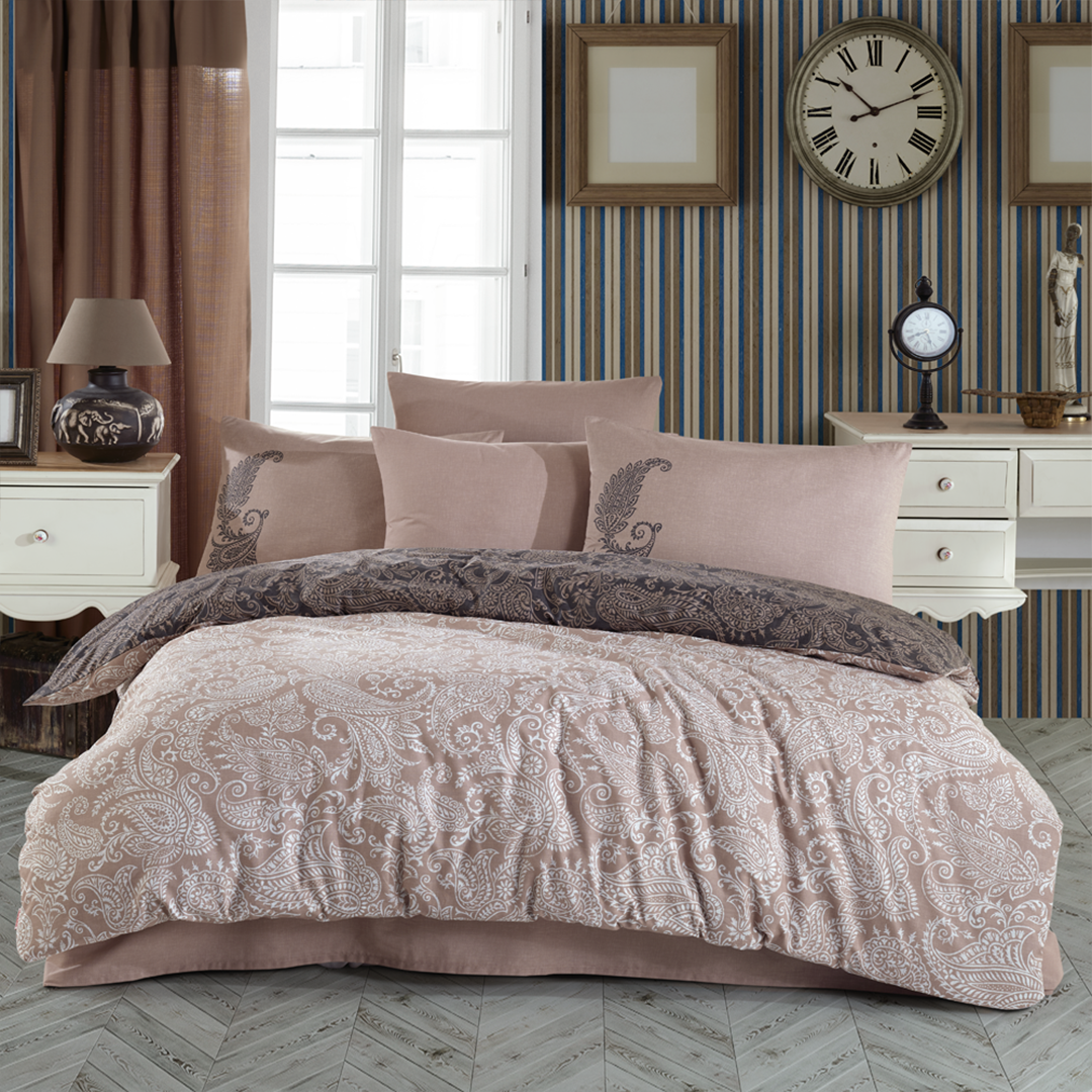 Ozanteks 6 Pieces Brown Comforter Set | LEONA | Home & Linen | Comforters, Home & Linen |Image 4