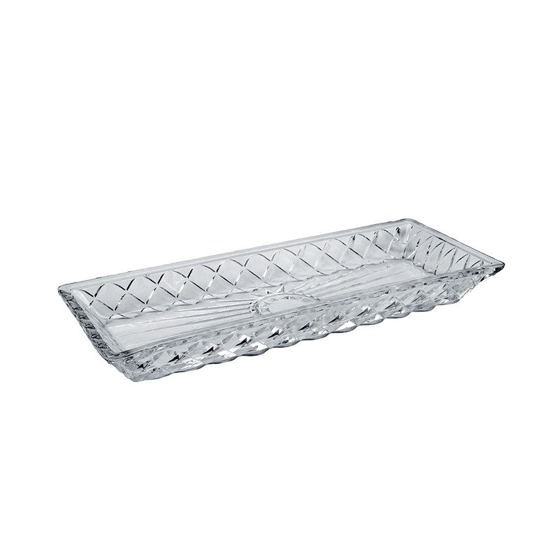 Alegre Glass 39x15x4 Cm Cyrstal Service Tray