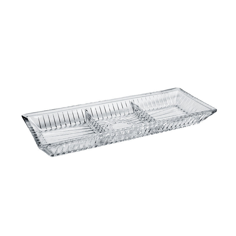 Alegre Glass 39x15x4 Cm Cyrstal Service Tray