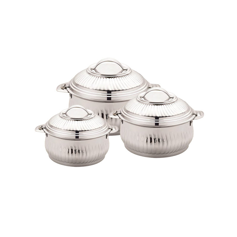 Stride Linea Belly Stainless Steel Hot Pot 3 Pcs Set (4L + 6L + 8L)