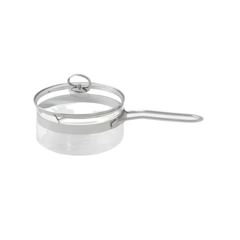 Belissam 2.2L Borosilicate Glass Saucepan with Lid