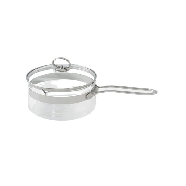 Belissam 2.2L Borosilicate Glass Saucepan with Lid