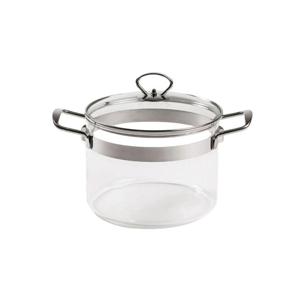Belissam 3.6L Borosilicate Glass Cooking Pot with Lid