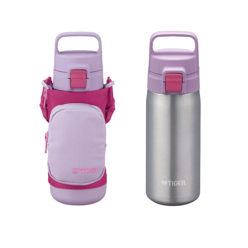 tiger children s vacuum insulated bottle multiple colors and capacities mta Purple  0.5L MTA A050 VL