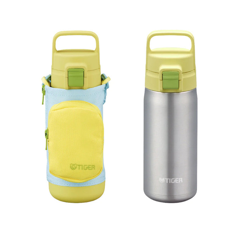 tiger children s vacuum insulated bottle multiple colors and capacities mta Yellow  0.5L MTA A050 YB