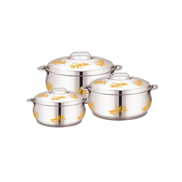 Stride Marvelous Belly Stainless Steel Hot Pot 3 Pcs Set (4L + 6L + 8L)