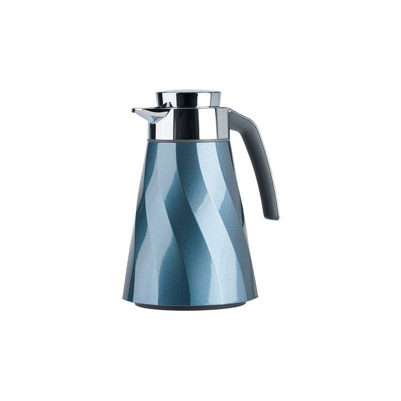 Emsa Swirl 1 Liter Metallic Blue Flask