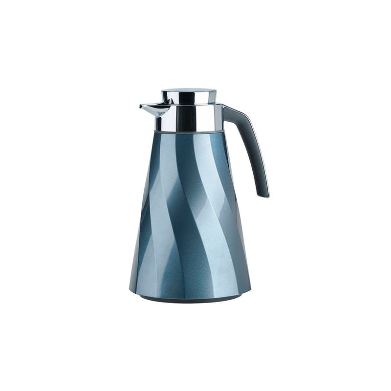 Emsa Swirl 1.5 Liter Metallic Blue Flask