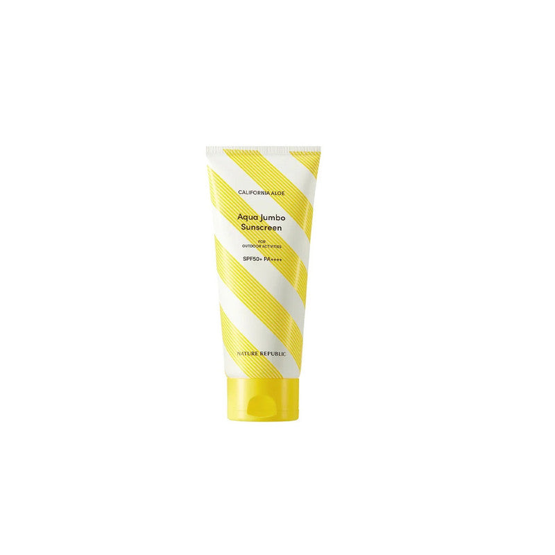 نيتشر ريبابليك واقي شمس ألوفيرا كاليفورنيا أكوا بحجم كبير SPF50+ PA++++ مرطب وخفيف